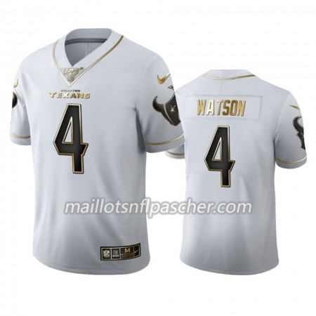 Maillot Houston Texans Deshaun Watson 4 Nike Blanc Golden Edition 100th - Homme